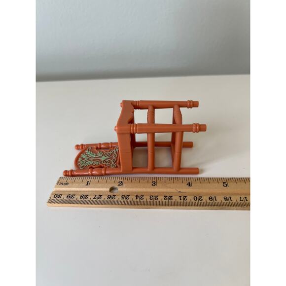 Loving Family Kitchen Island Tall Chairs Brown Dollhouse 2004 Fisher-Price - Picture 5 of 5